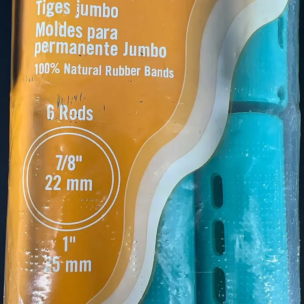 Salon Care Cold Wave Perm Rods New Factory Sealed lot Vintage - NOS Orange Blue